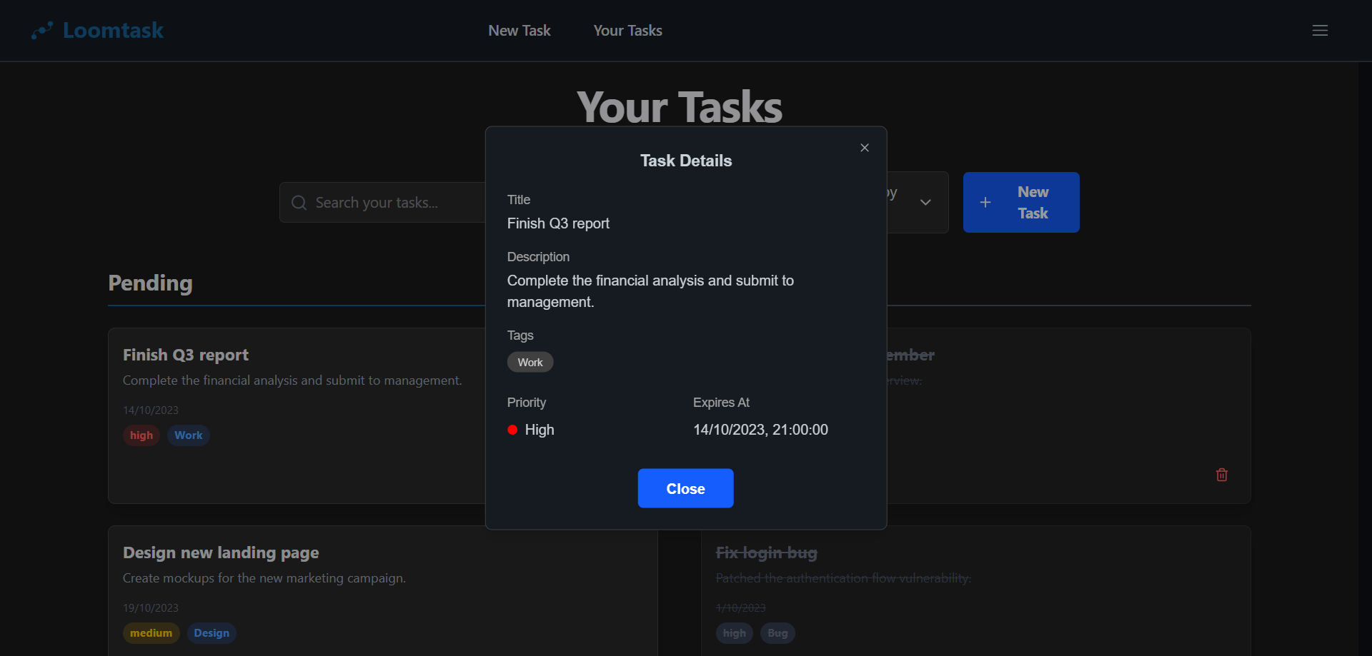 Loomtask Screenshot 3